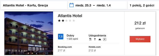 zarezerwuj hotel na korfy