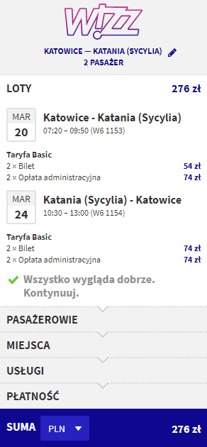rezerwacja lotów na Sycylię