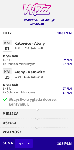 zarezerwuj lot do aten