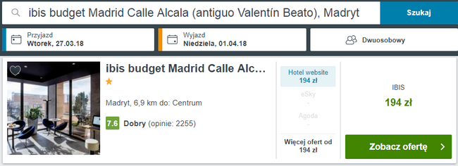 ibis budget Madrid Calle Alcala