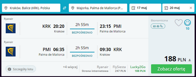 rezerwacja lotów na majorkę
