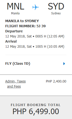 Rezerwacja przelotów z Manili do Sydney