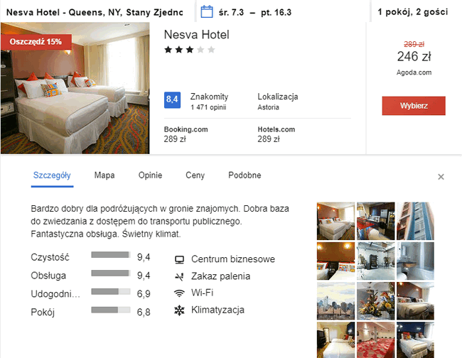 noclegi w Nowym Jorku