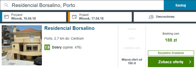 noclegi w Porto