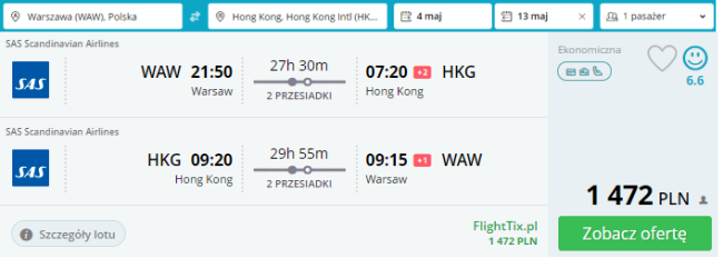 hongkong loty