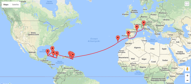 trasa rejsu