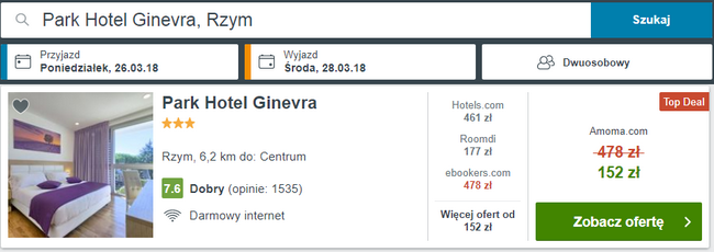 hotel park ginevra rzym