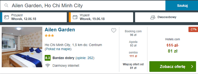 noclegi w Ho Chi Minh