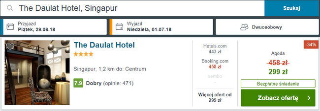 dalaut hotel singapur