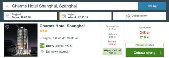 zarezerwuj hotel w szanghaju