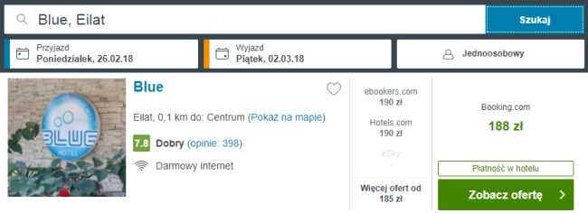 ejlat nocleg