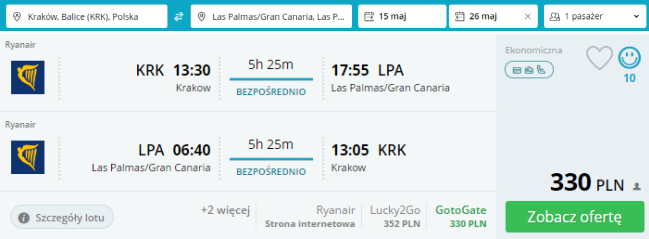 gran canaria loty