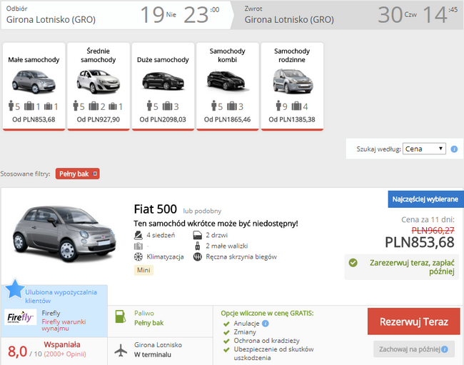 auto w Lloret de Mar