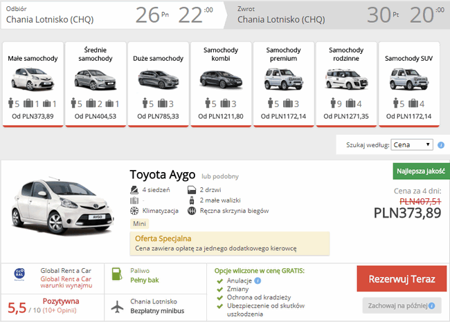 auto na Krecie
