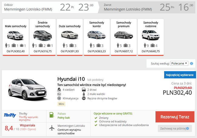 niemcy wypożyczeniesamochodu