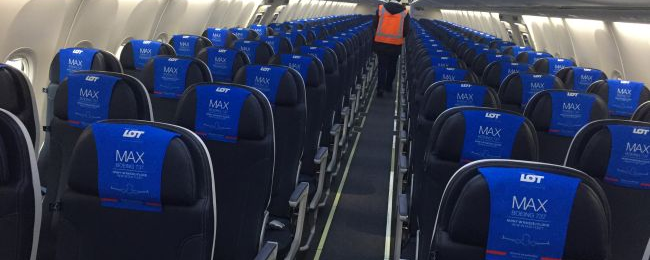LOT ma duży kłopot z fotelami w swoich najnowszych Boeingach 737 MAX 8