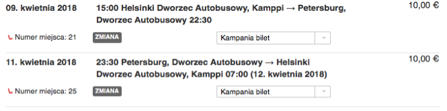 zarezerwuj autobus do petersburga