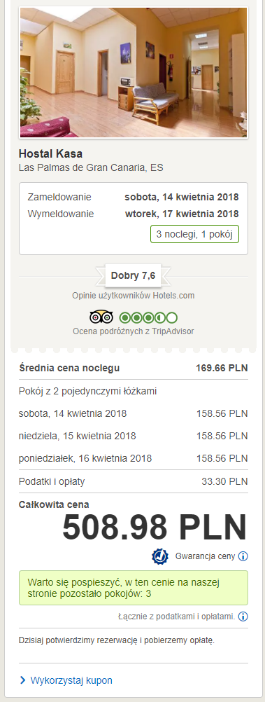 kasa hotel gran canaria