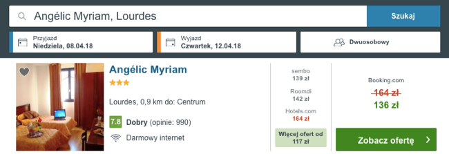 zarezerwuj hotel w lourdes