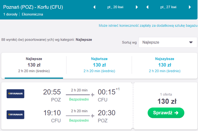 korfu z poznania