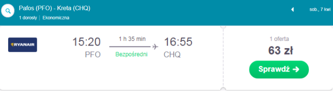 Rezerwacja przelotów z Cypru na Kretę