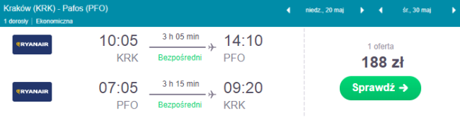 pafos loty