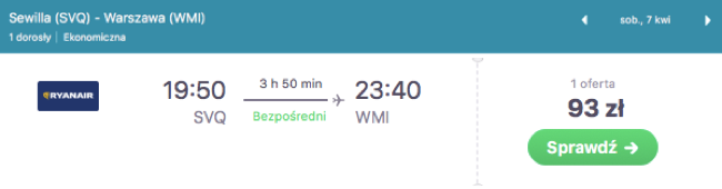 zarezerwuj lot do warszawy