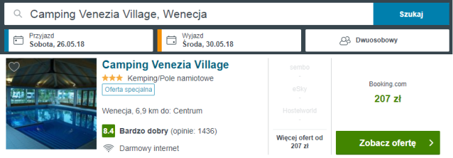 wenecja nocleg