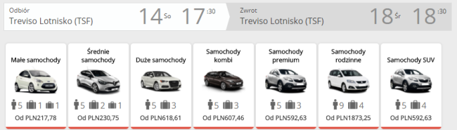 wenecja auto