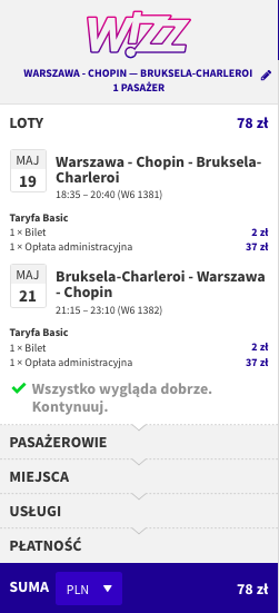 zarezerwuj lot do brukseli