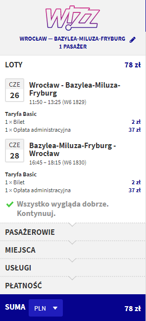 Rezerwacja przelotów z Wrocławia do Bazylei