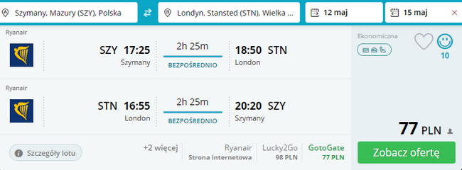 rezerwacja lotów z olsztyna do londynu