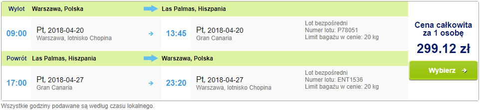 rezerwacja lotów na Wyspy Kanarysjkie