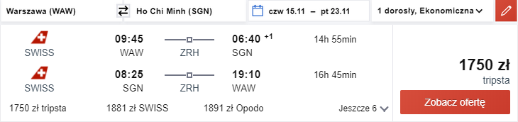 rezerwacja lotów do Wietnamu