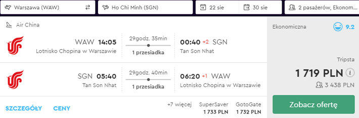 rezerwacja lotów do Wietnamu