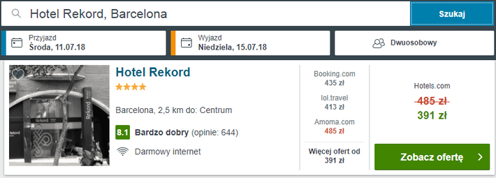 hotel rekord barcelona