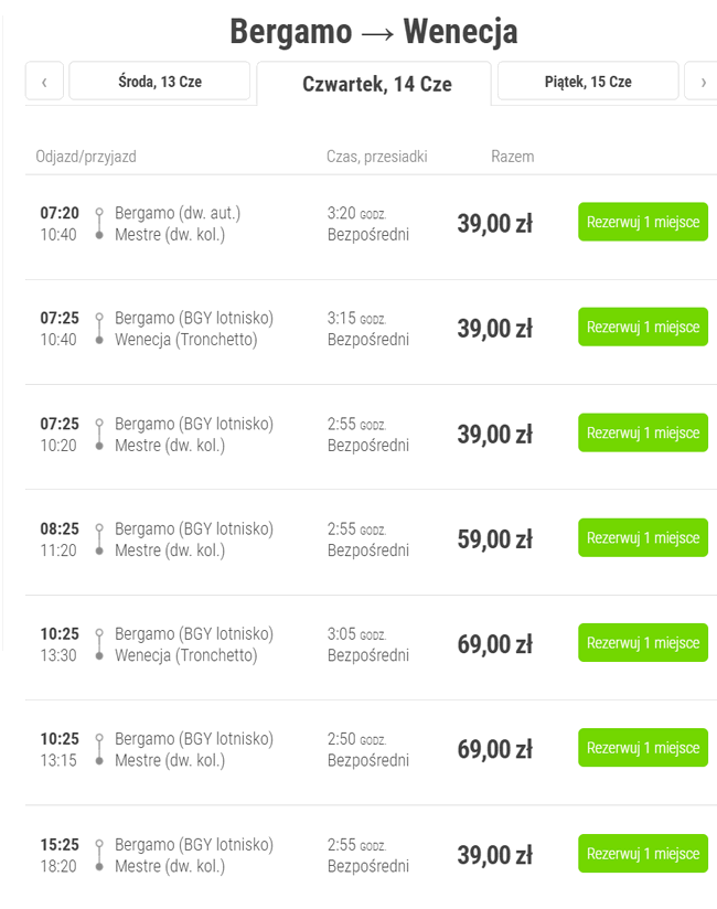 flixbus po włoszech