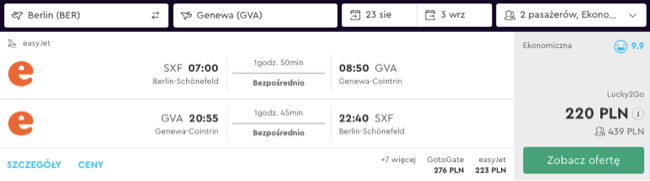 zarezerwuj lot do genewy