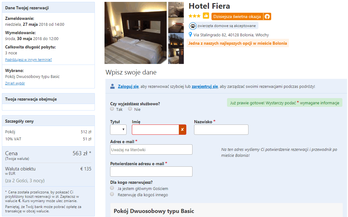 hotel fiera bolonia