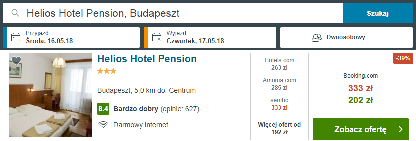 budapeszt hotel