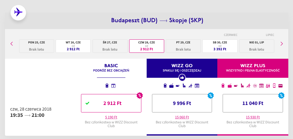 zarezerwuj bilet do skopje