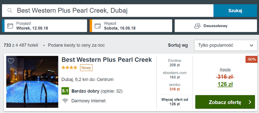 noclegi w dubaju tanio