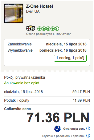 zarezerwuj hotel we lwowie