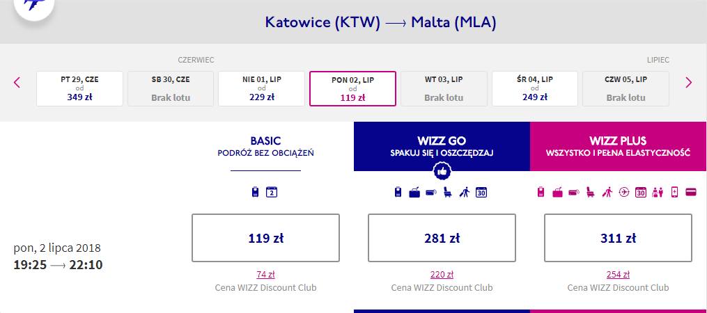 Rezerwacja przelotów z Katowic na Maltę