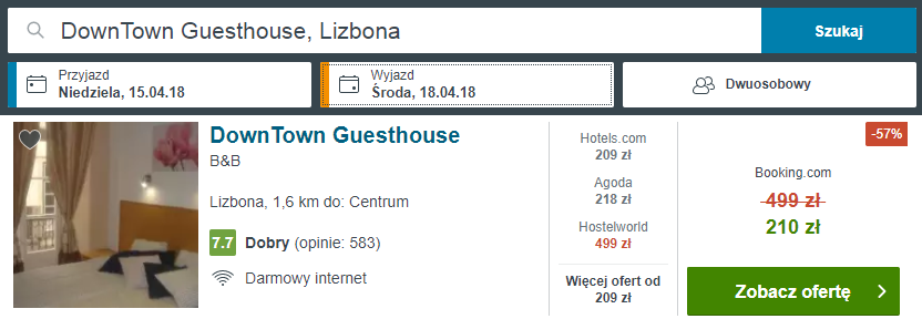 lizbona nocleg