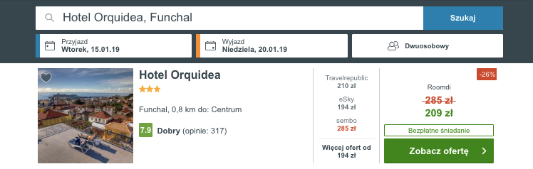 zarezerwuj hotel na maderze