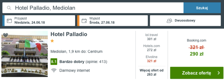 mediolan noclegi