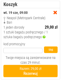 neapol bari flixbus przejazd