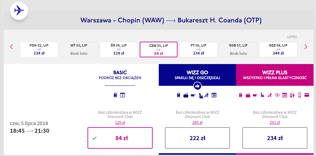 bukareszt loty