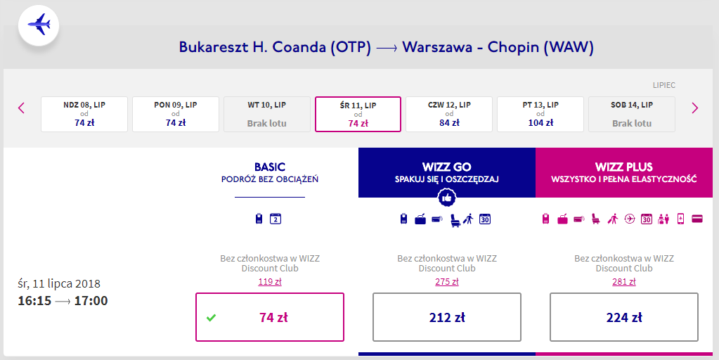 bukareszt loty